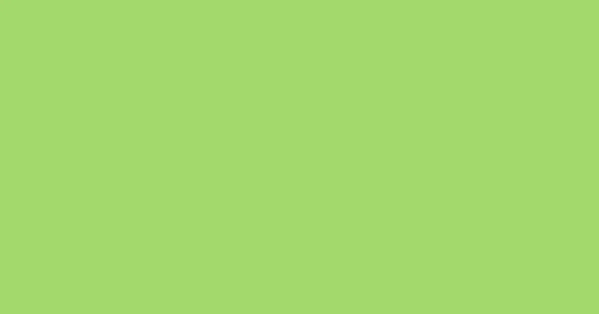 #a2d96c yellow green color image