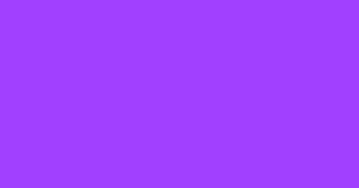 #a341ff electric violet color image