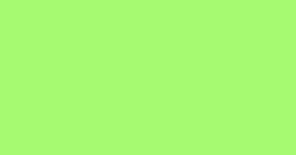 #a3fa6f screamin green color image