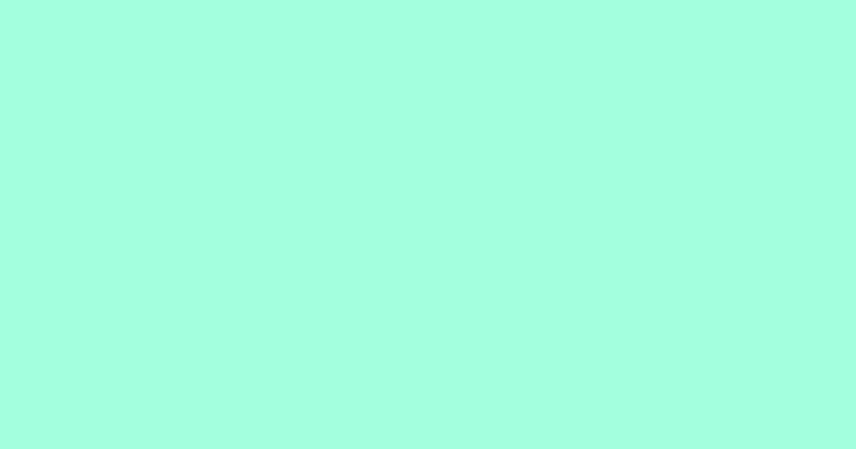#a3fedd aquamarine color image