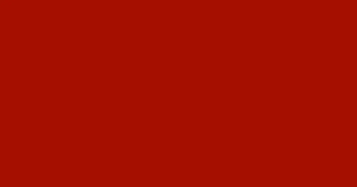 #a40f00 bright red color image