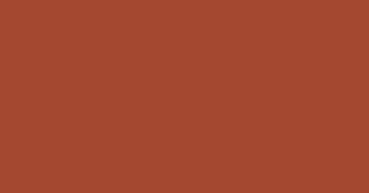#a44830 sweet brown color image