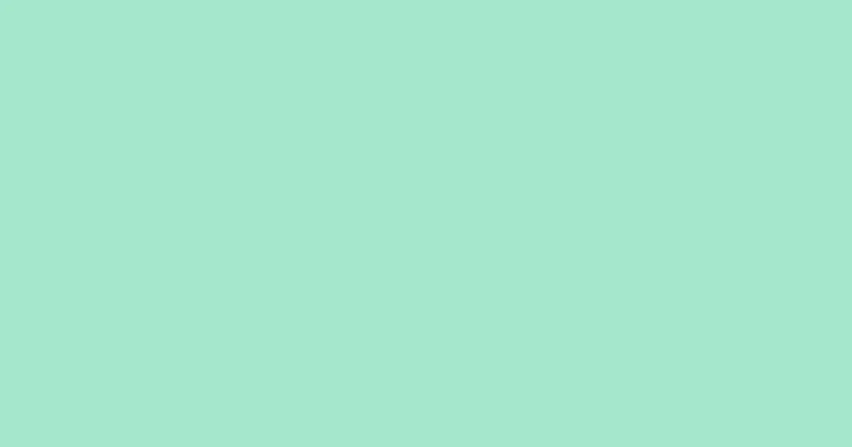 #a4e7cd sea green color image