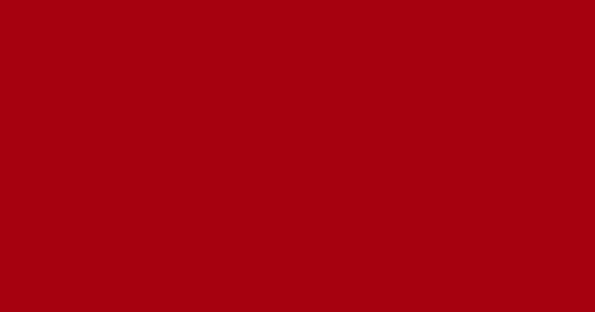 #a5010f bright red color image