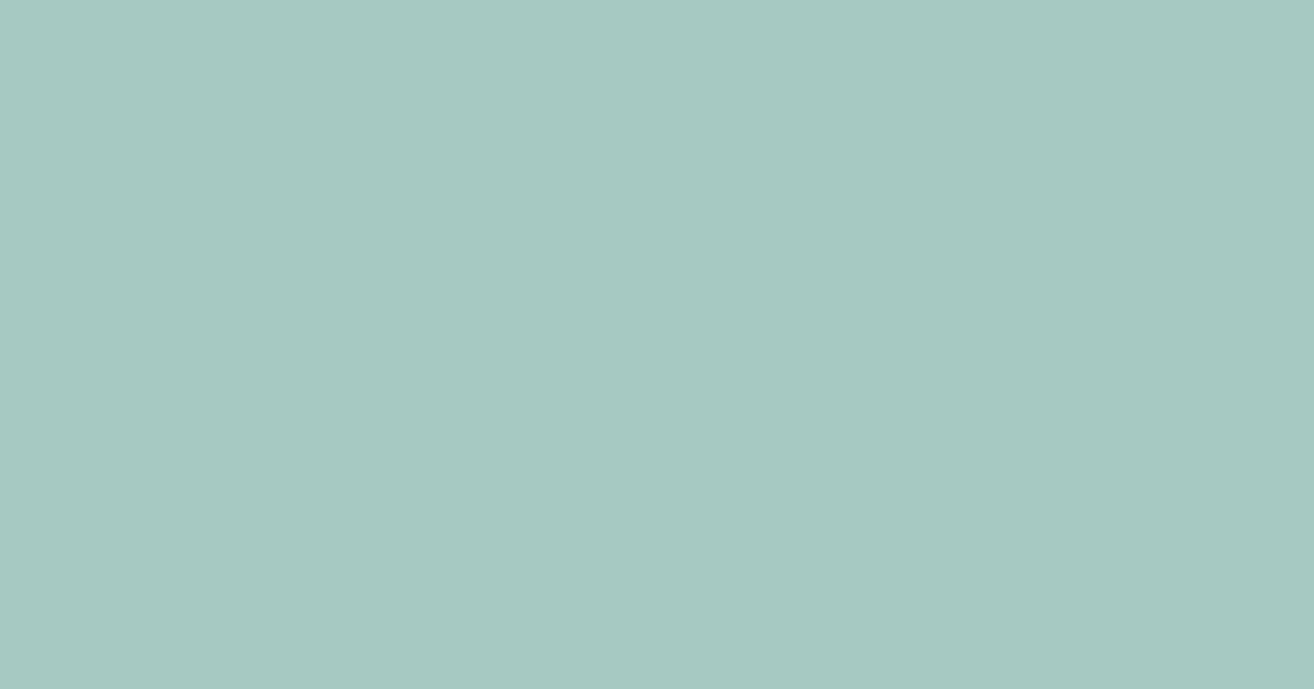 #a5c9c2 opal color image