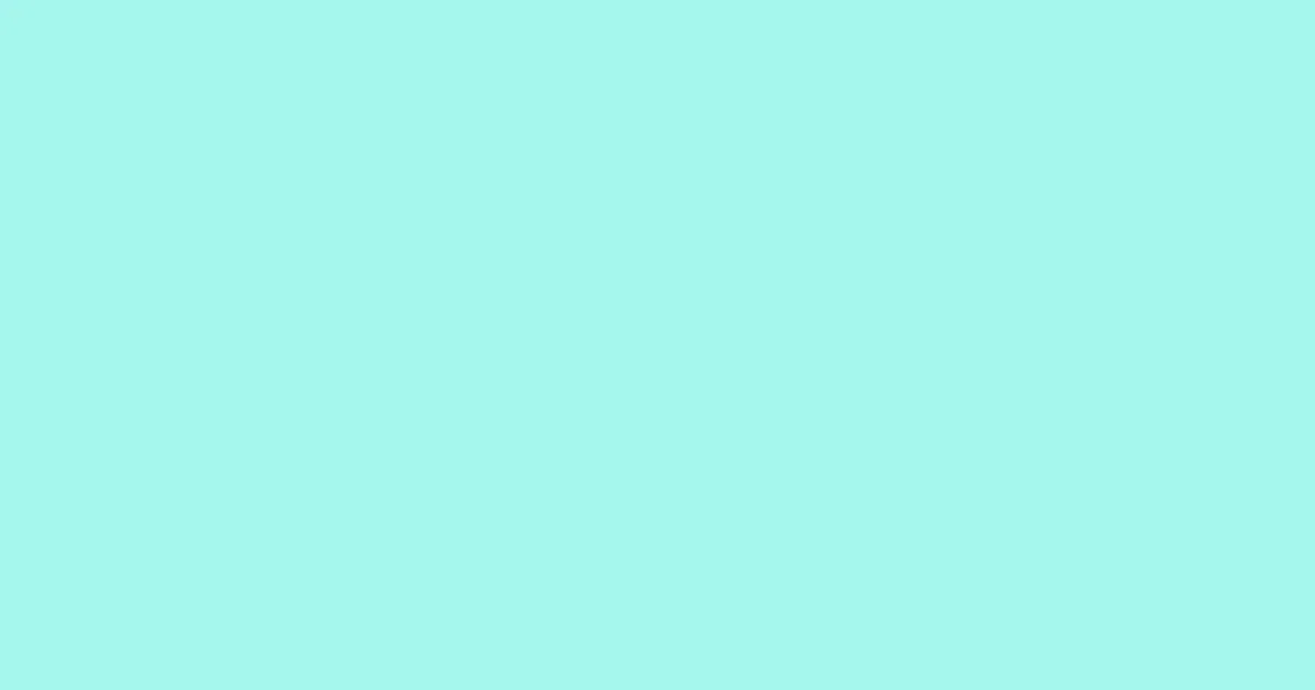 #a5f6ee ice cold color image