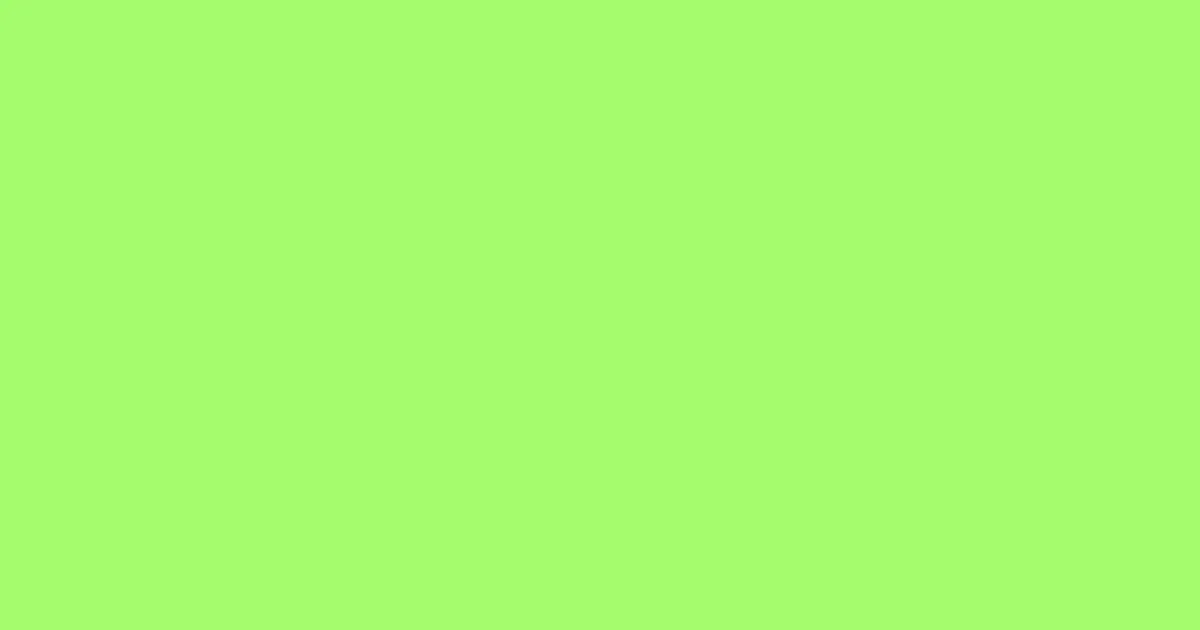 #a5fc6e screamin green color image