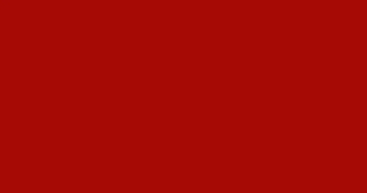 #a60a06 milano red color image