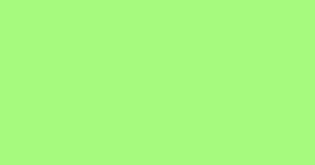 #a6f97e mint green color image