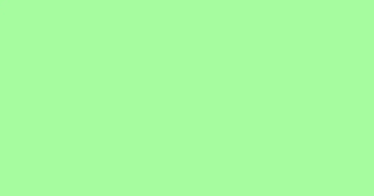 #a6fc9f mint green color image