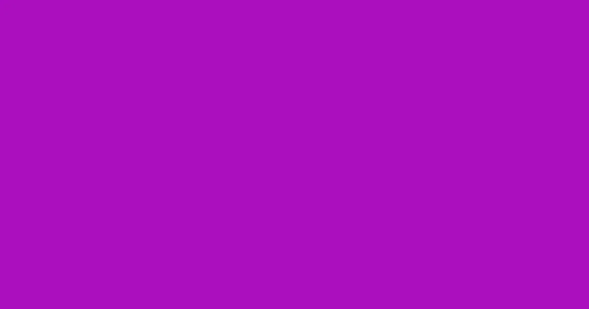 #aa0fbf electric violet color image