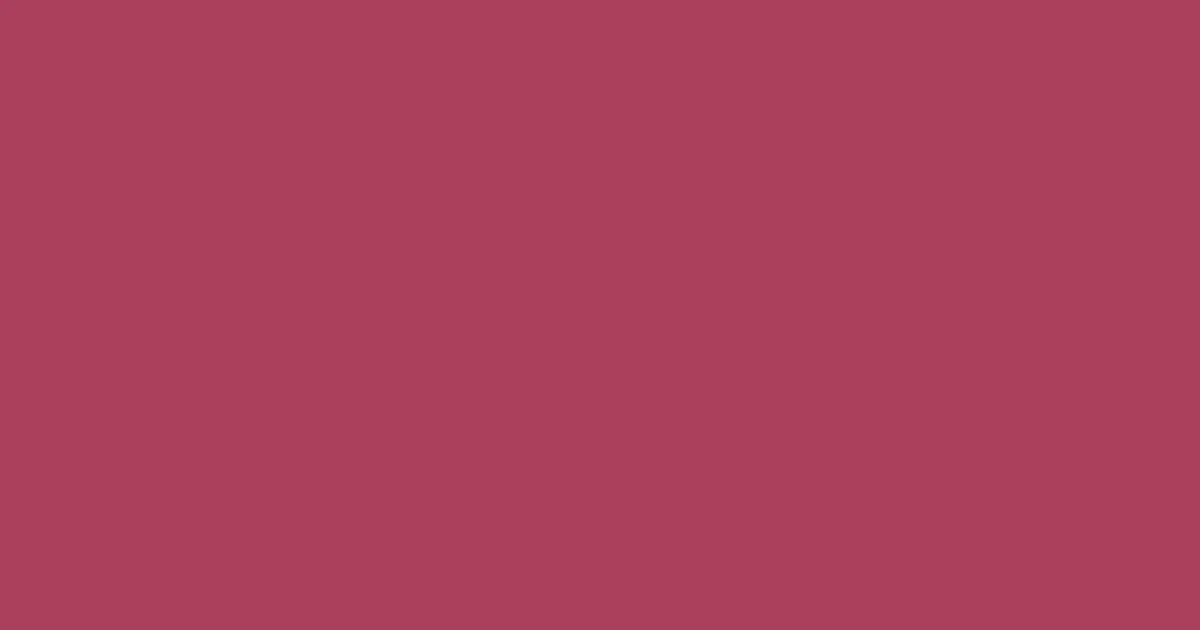 #aa3f5d ruby color image