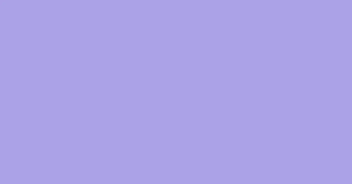 aaa2e8 - Dull Lavender Color Informations