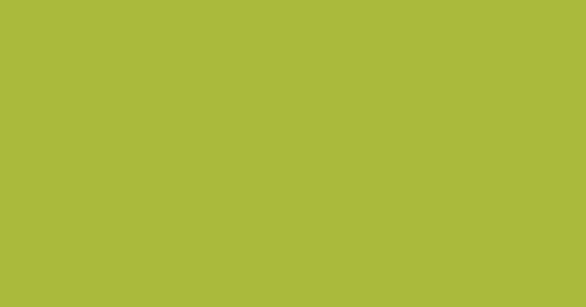 #aaba3b earls green color image