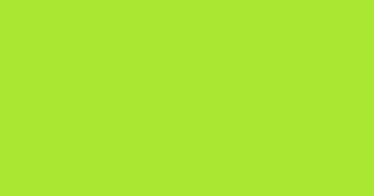 #aae733 green lizard color image