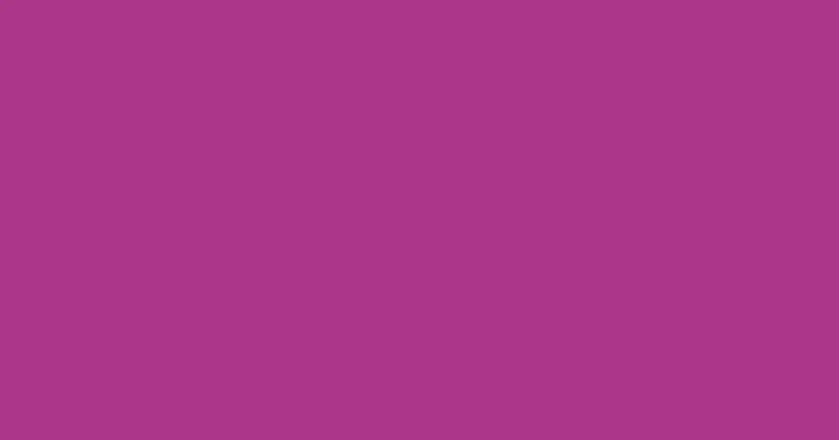 #ad3689 medium red violet color image