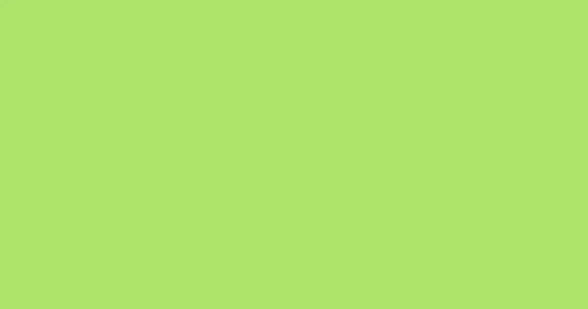#aee16a yellow green color image