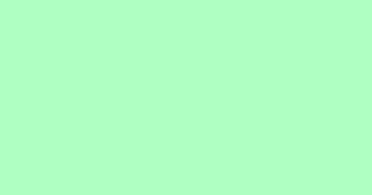 #aeffc1 mint green color image