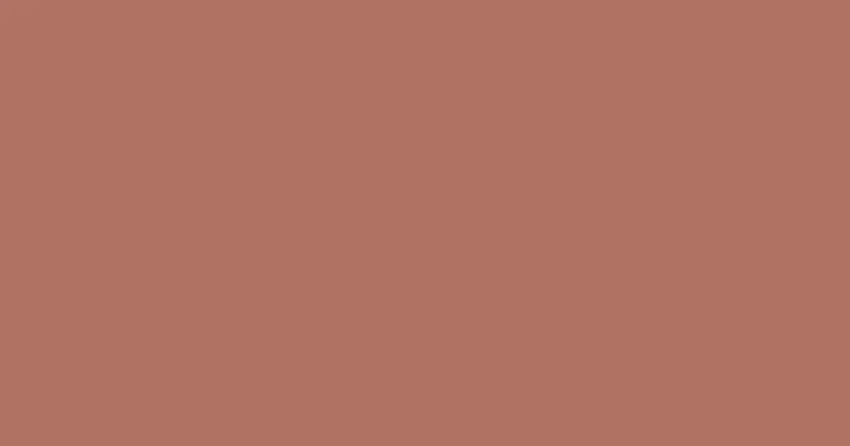 #b07363 copper penny color image