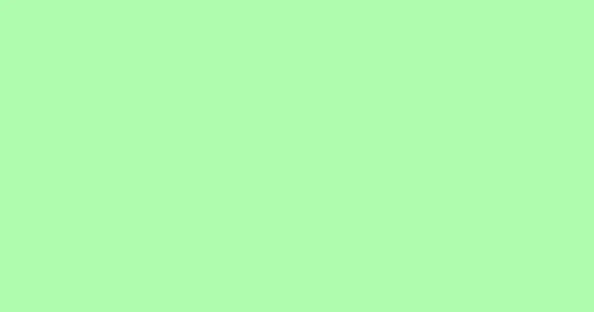 #b0fcad mint green color image
