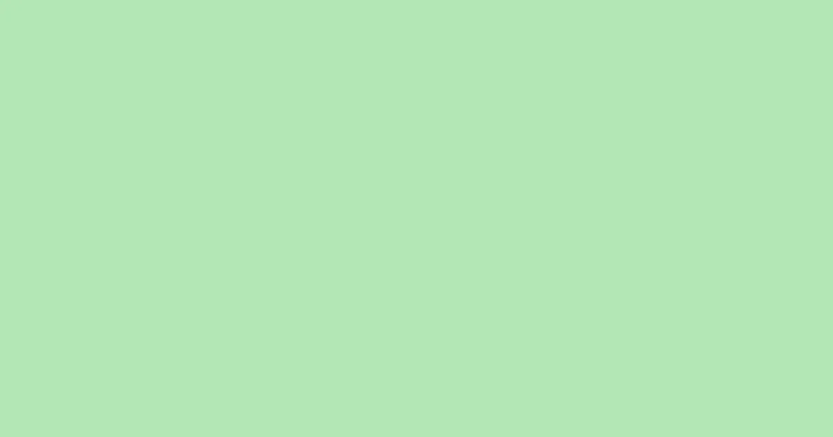#b3e6b4 celadon color image
