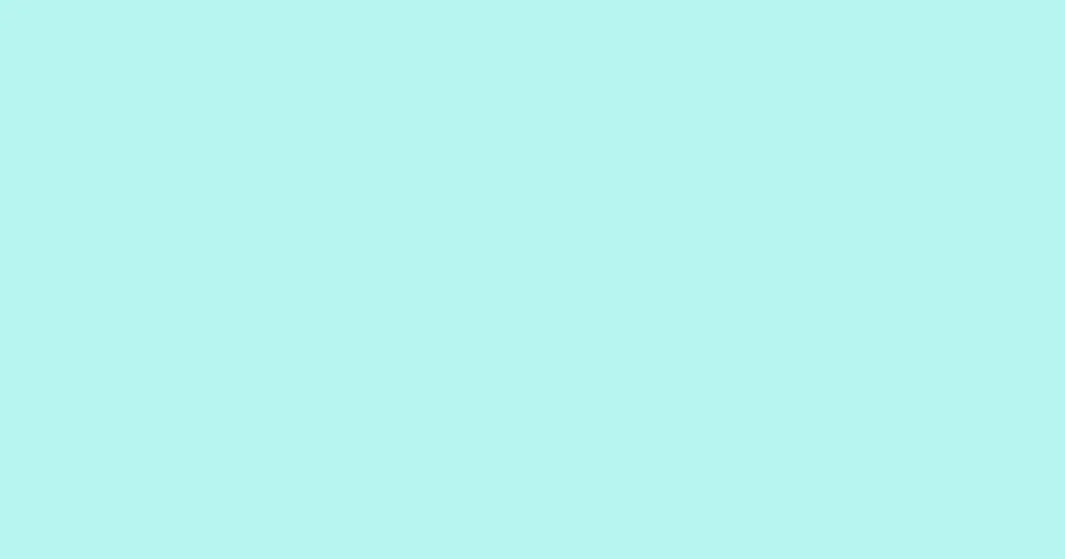 #b7f5f0 ice cold color image