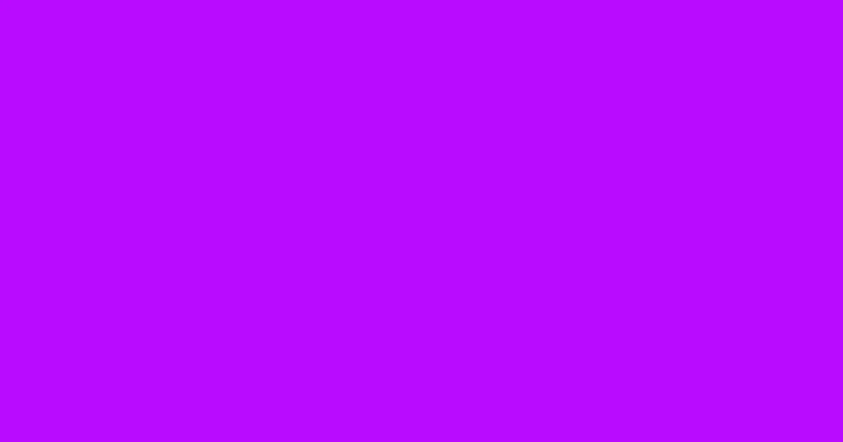 #b90aff electric violet color image