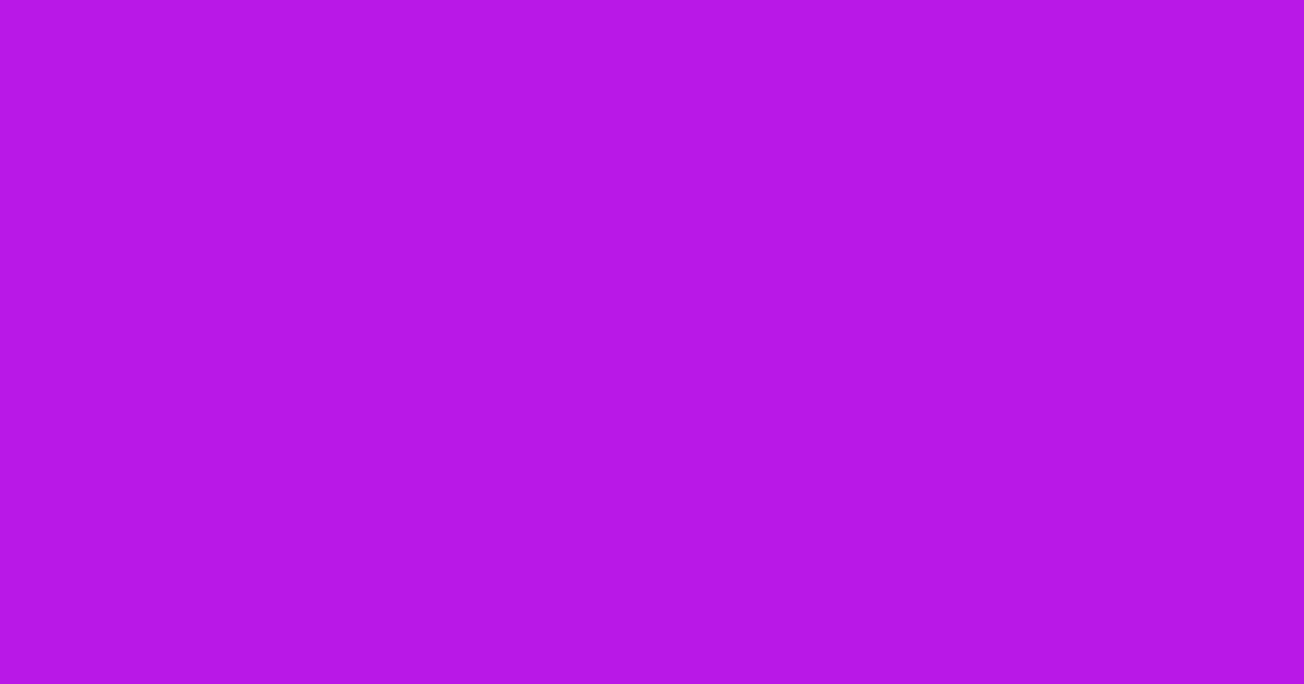 #b917e5 electric violet color image