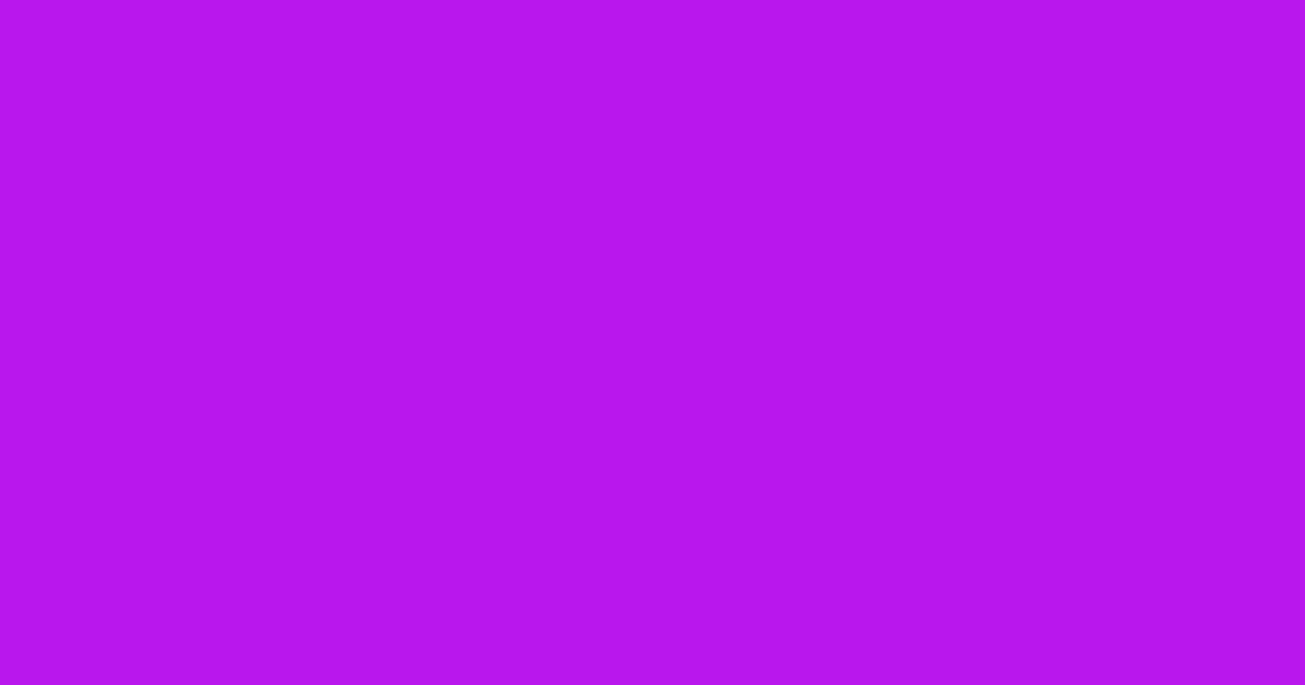 #b917ee electric violet color image