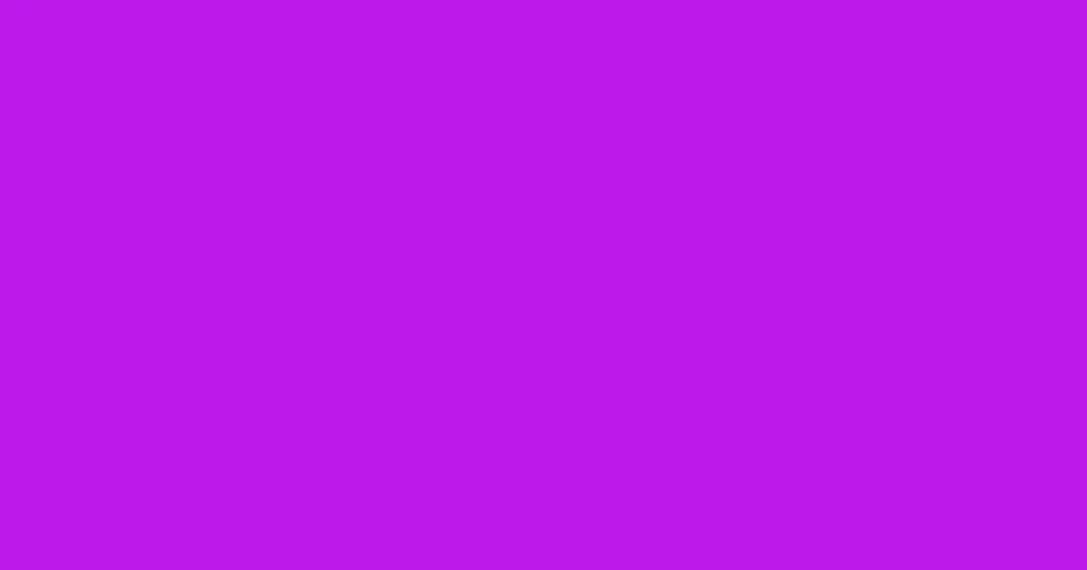 #bb19eb electric violet color image