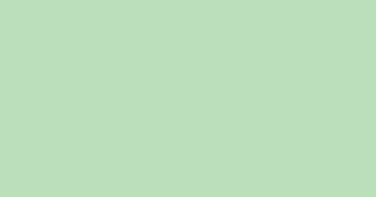 #bbdebb pixie green color image