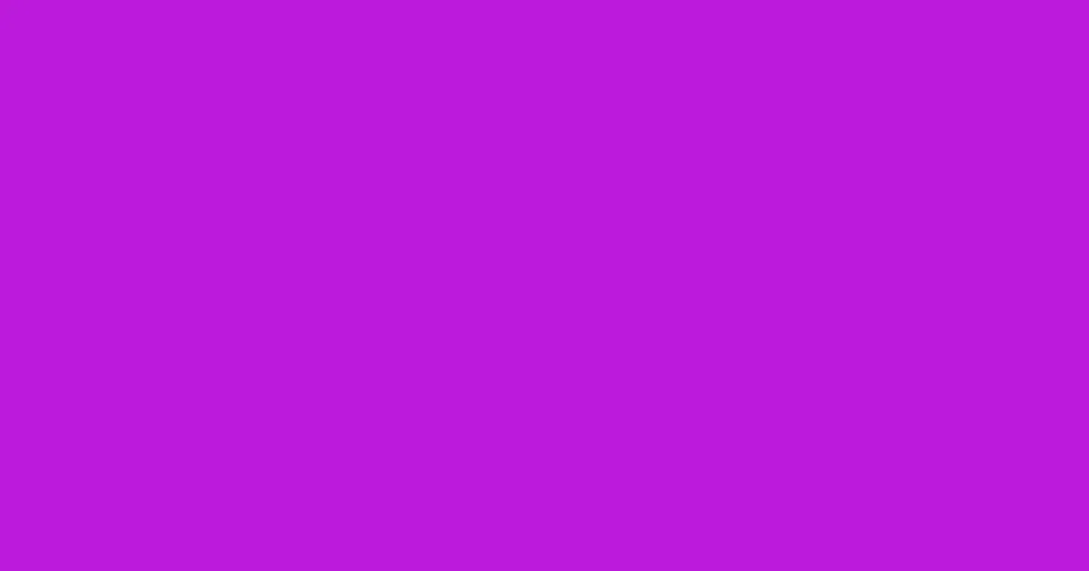 #bc1adc electric violet color image