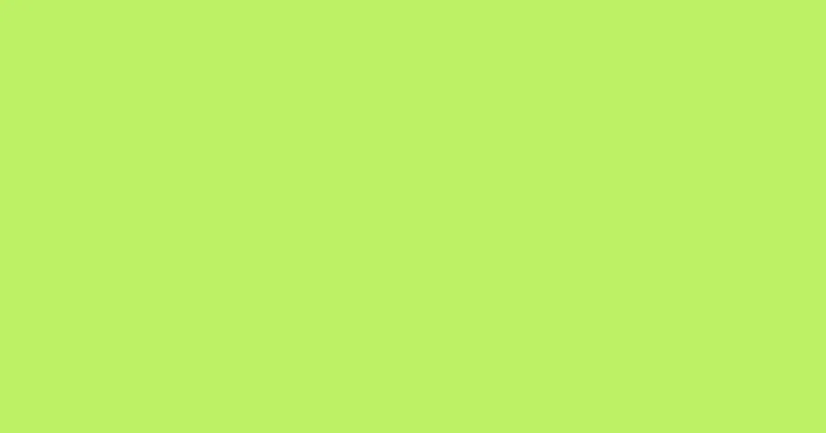 #bcf165 inchworm color image