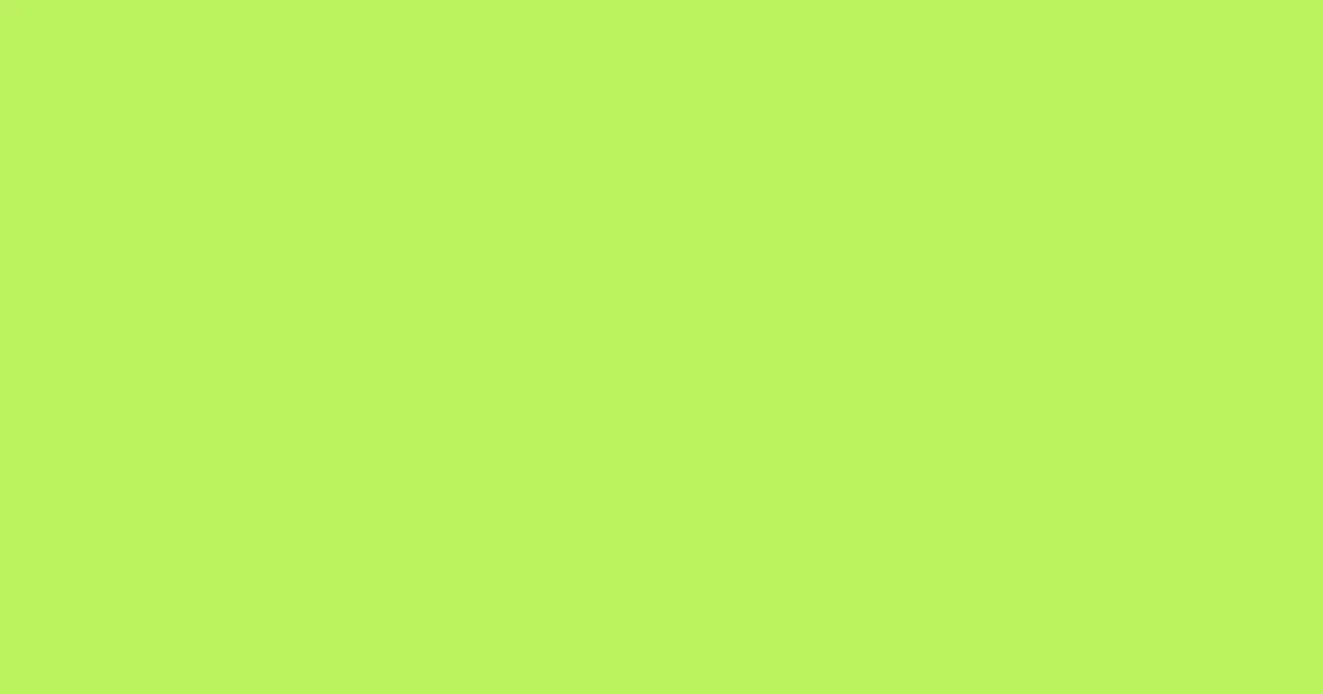 #bcf260 inchworm color image