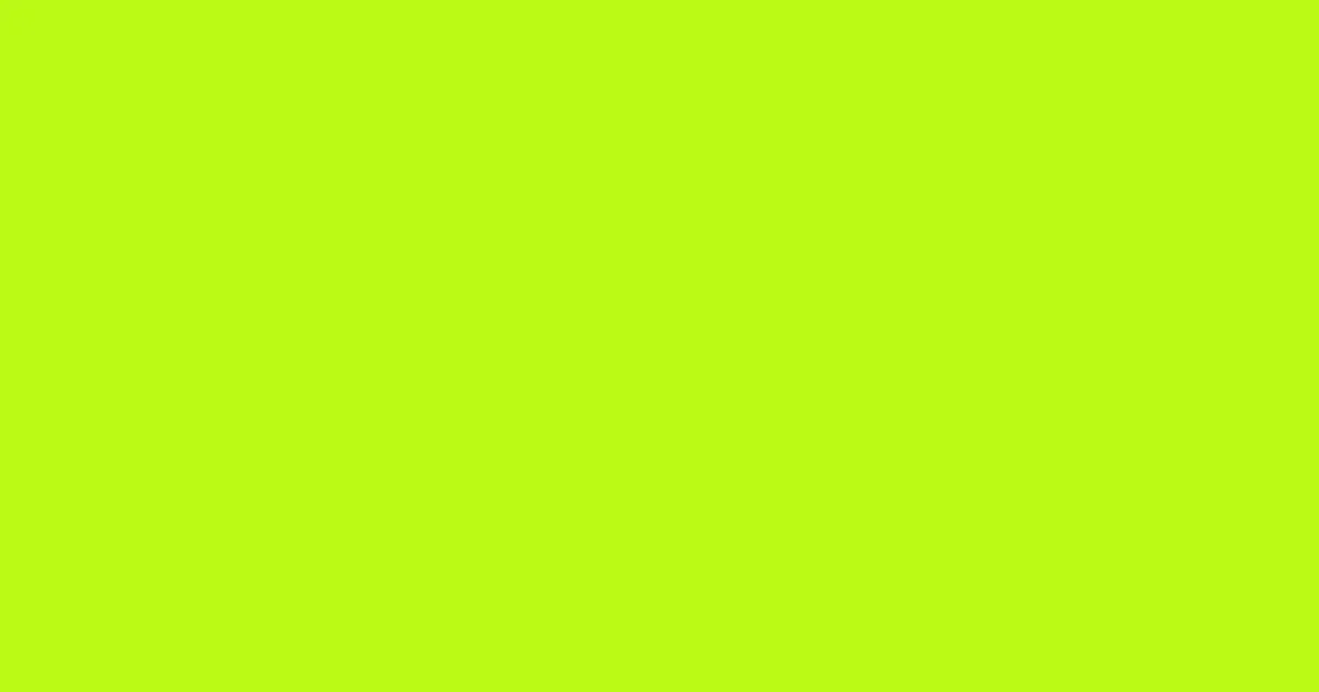 #bcf915 electric lime color image