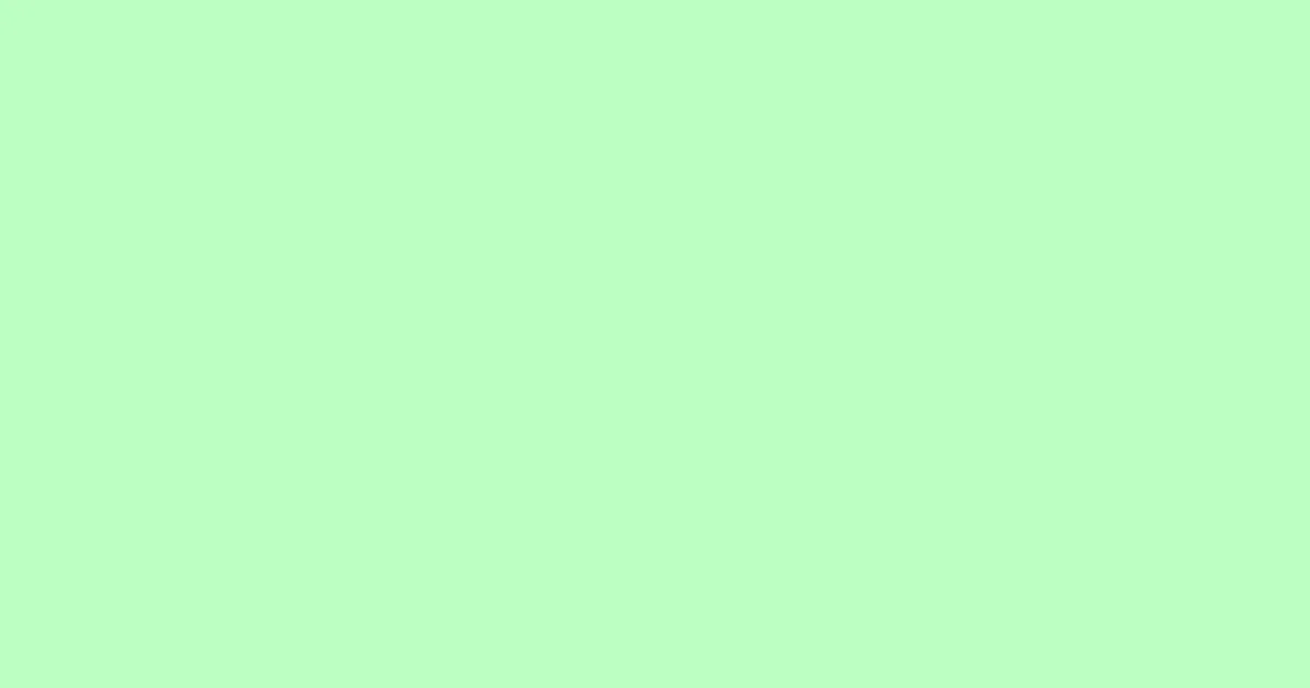 #bcffc1 snowy mint color image