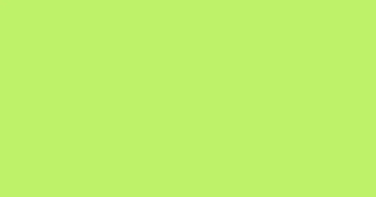#bdf268 inchworm color image