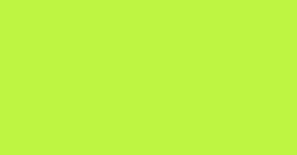 #bdf341 green lizard color image