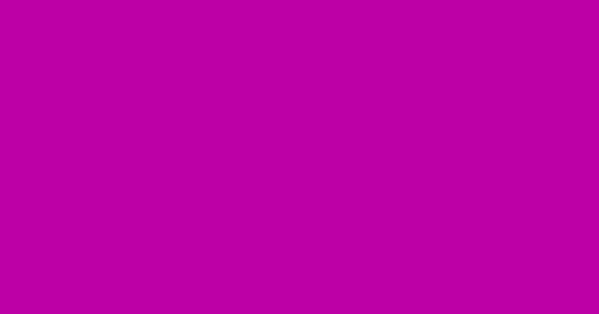 #be00a7 hollywood cerise color image