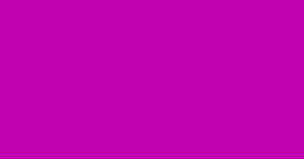 #be03ae hollywood cerise color image