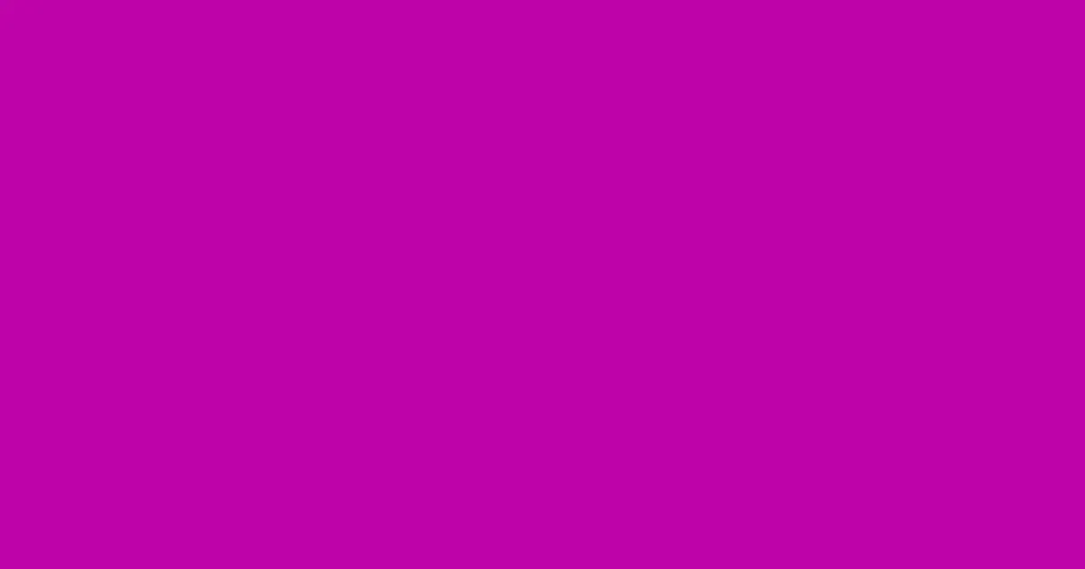#be04a8 hollywood cerise color image