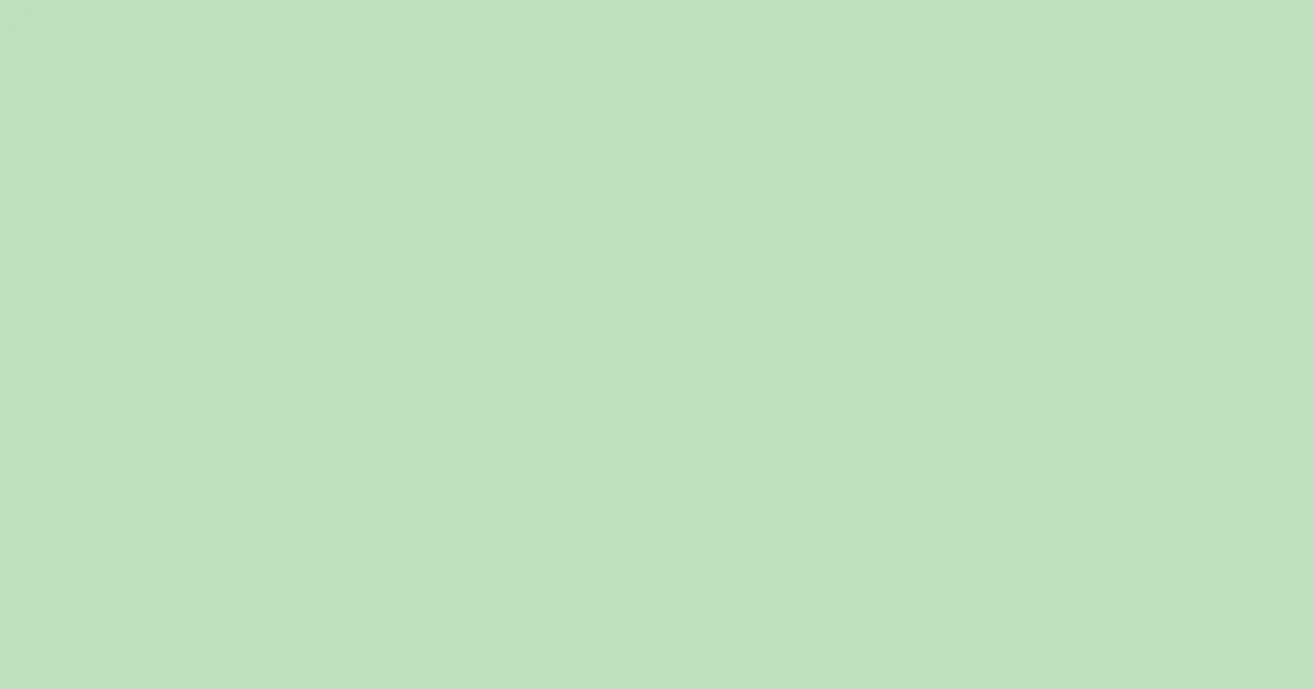 #bedfbc pixie green color image