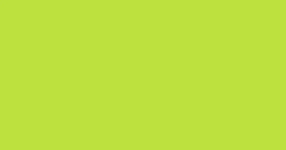 #bee13f pear color image