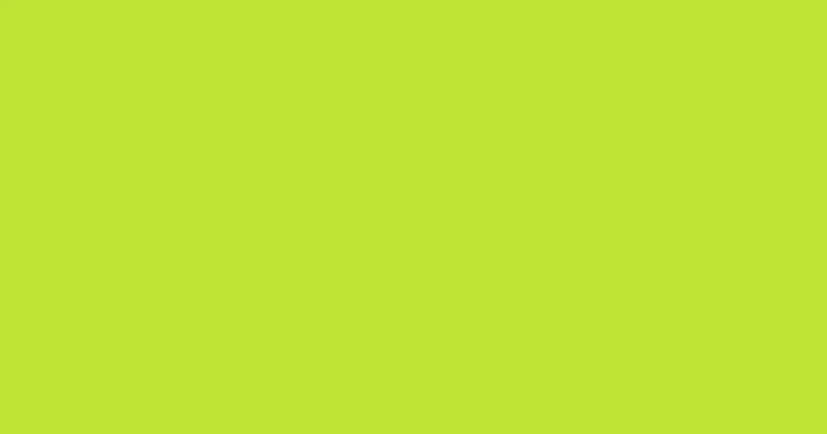 #bee435 pear color image