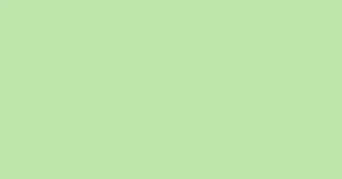 #bee4ac celadon color image