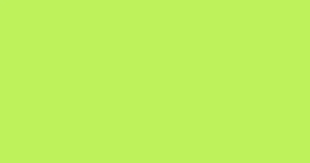 #bef259 inchworm color image