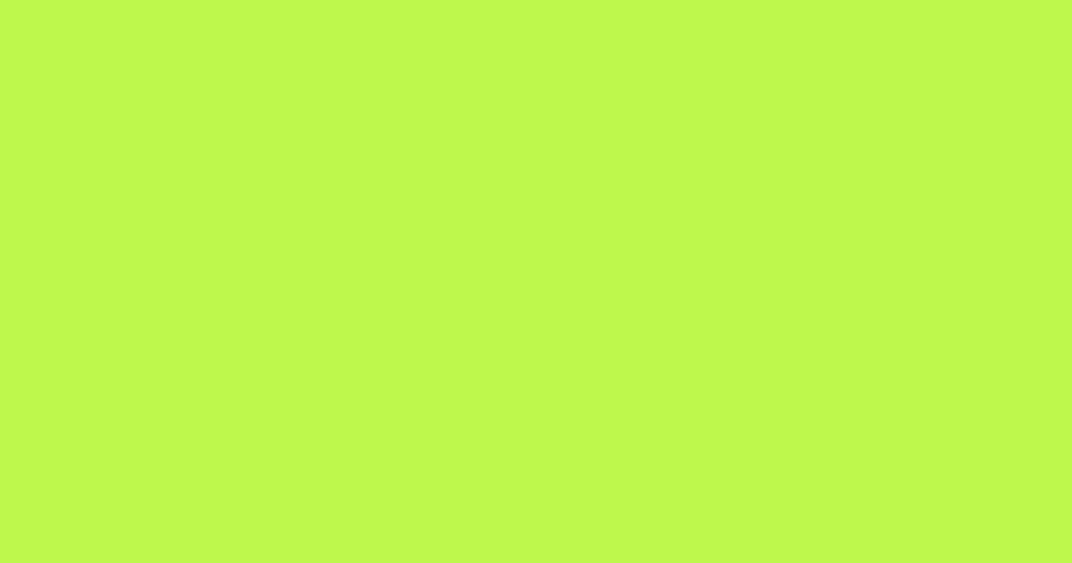 #bef64a green lizard color image