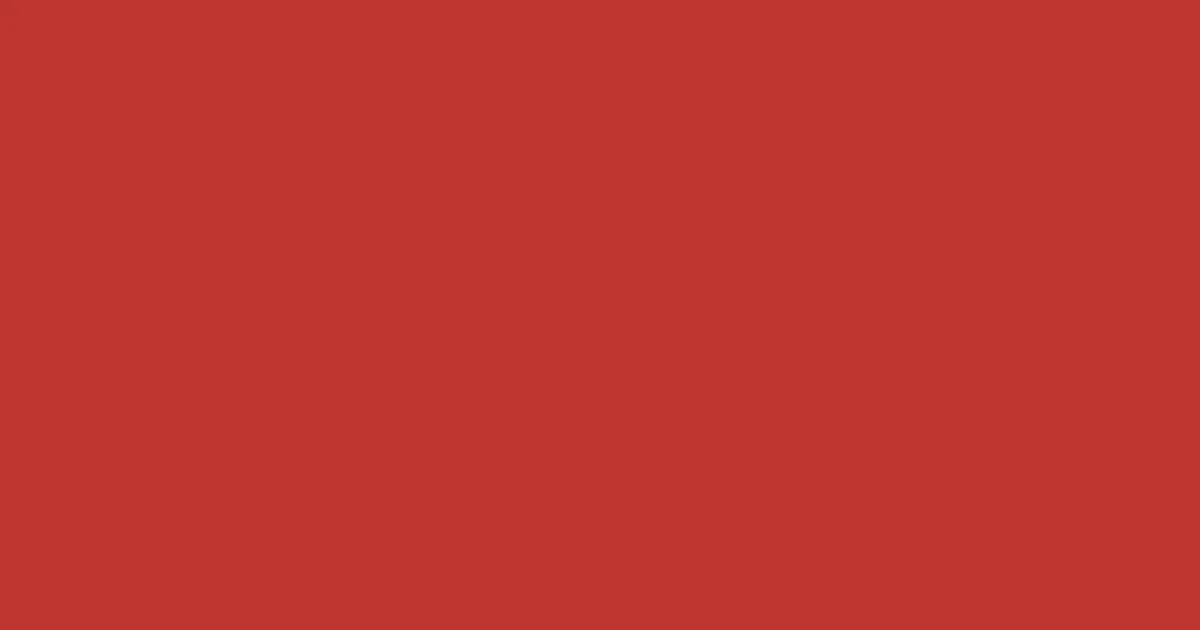 #bf352e persian red color image