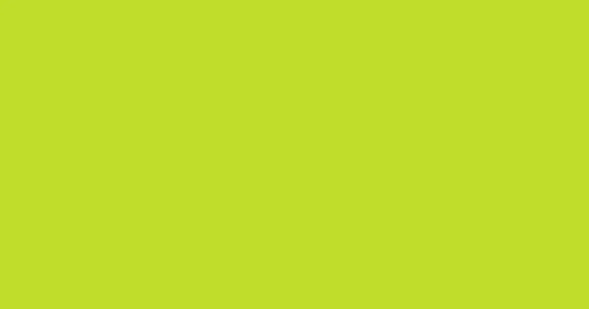 #bfdd2a pear color image