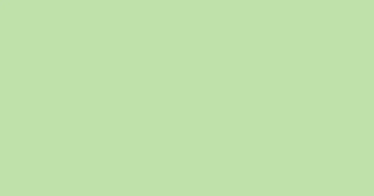 #bfe1ab moss green color image